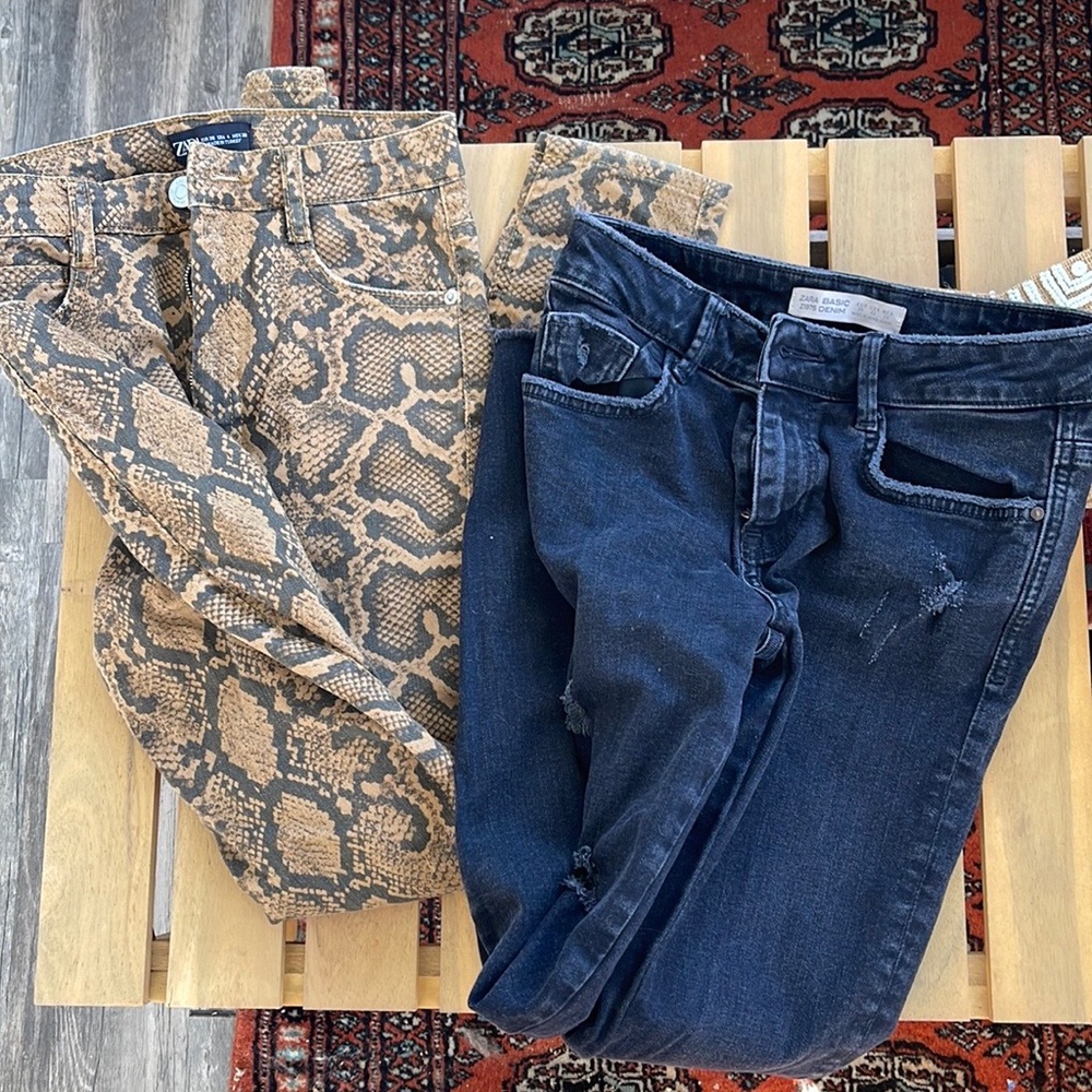 Zara denim bundle size xs